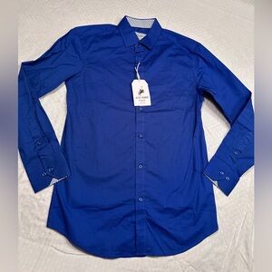 Men's Size S Blue Dress‎ Shirt NWT